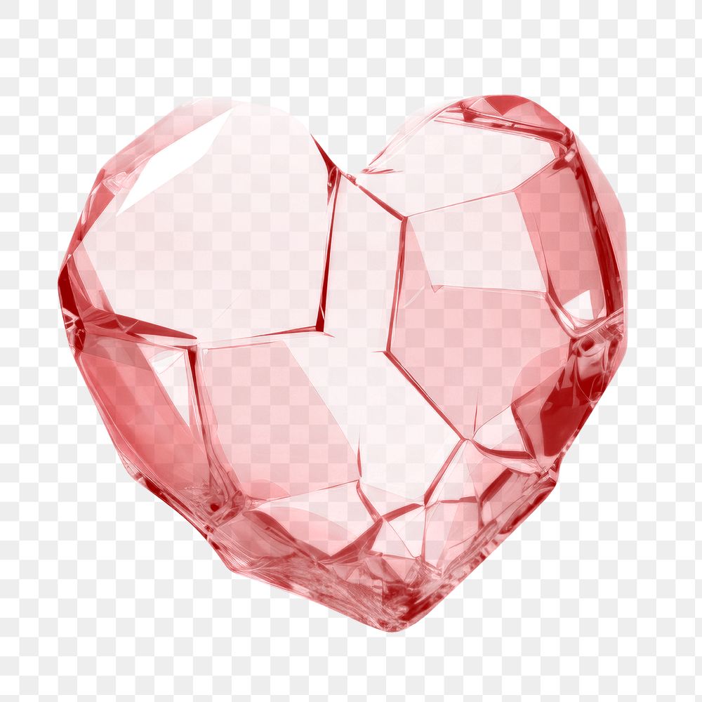 PNG Heart broken gemstone jewelry  