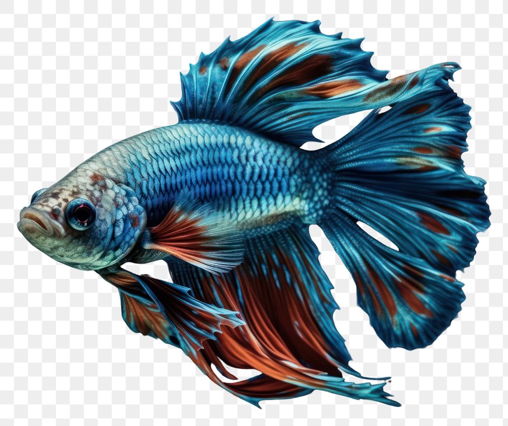 PNG Siamese fighting fish animal pomacentridae underwater. AI generated Image by rawpixel.