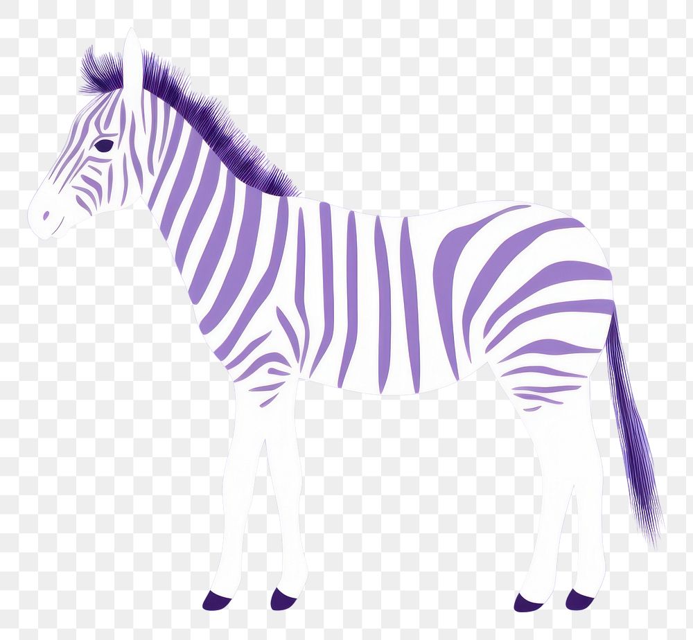 PNG  Zebra wildlife animal mammal. AI generated Image by rawpixel.