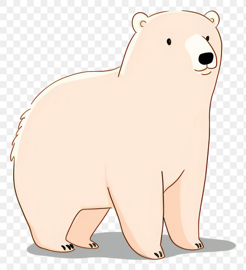 PNG Bear cartoon animal mammal. AI generated Image by rawpixel.