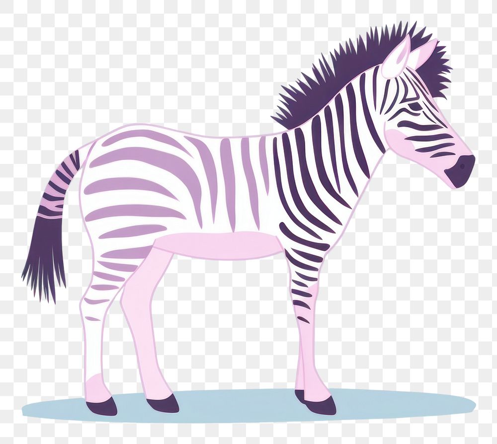PNG  Zebra animal mammal herbivorous. AI generated Image by rawpixel.