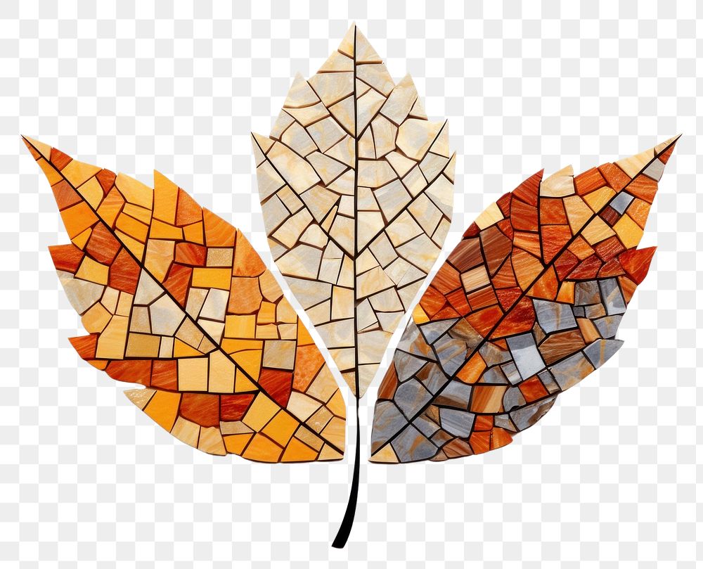 PNG Autumn leaf art tree white background. AI generated Image by rawpixel.