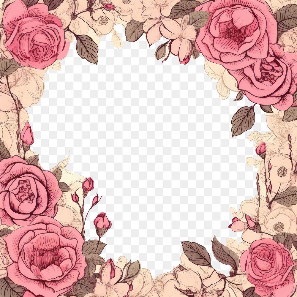 PNG Rose backgrounds pattern flower. AI generated Image by rawpixel.