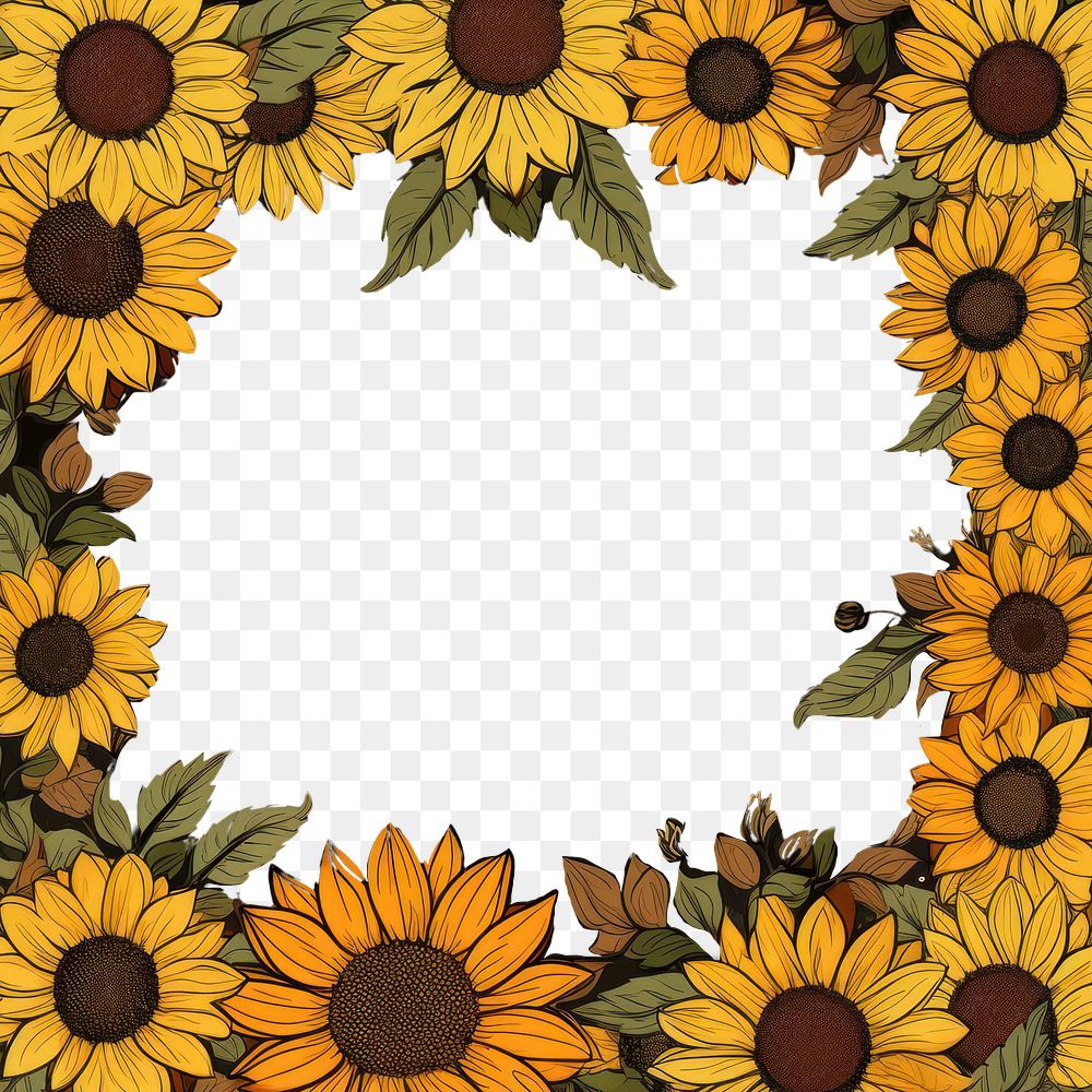 PNG Sunflowers backgrounds plant freshness. AI generated Image by rawpixel.