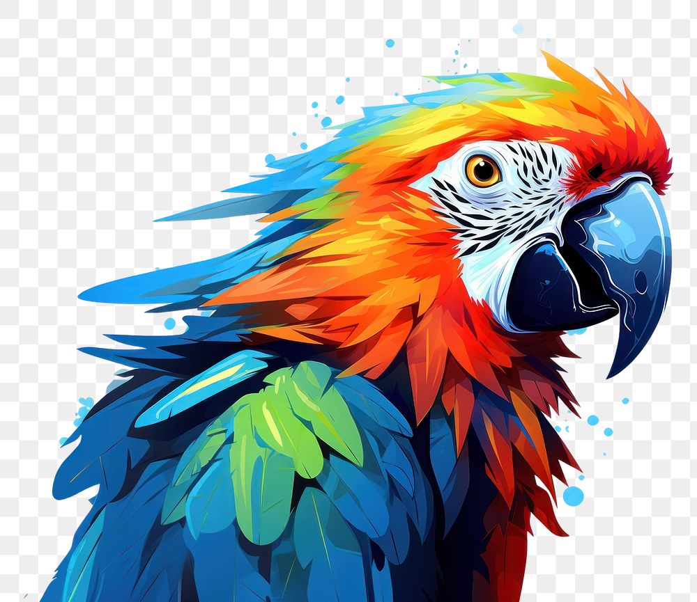 PNG Parrot head closeup animal bird beak. AI generated Image by rawpixel.