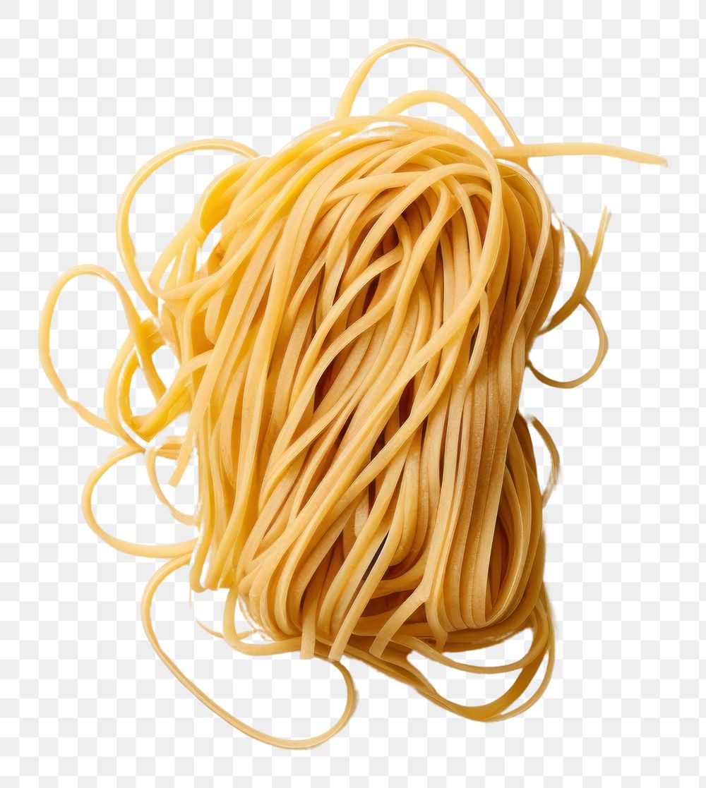 PNG Spaghetti noodle pasta food white background. 