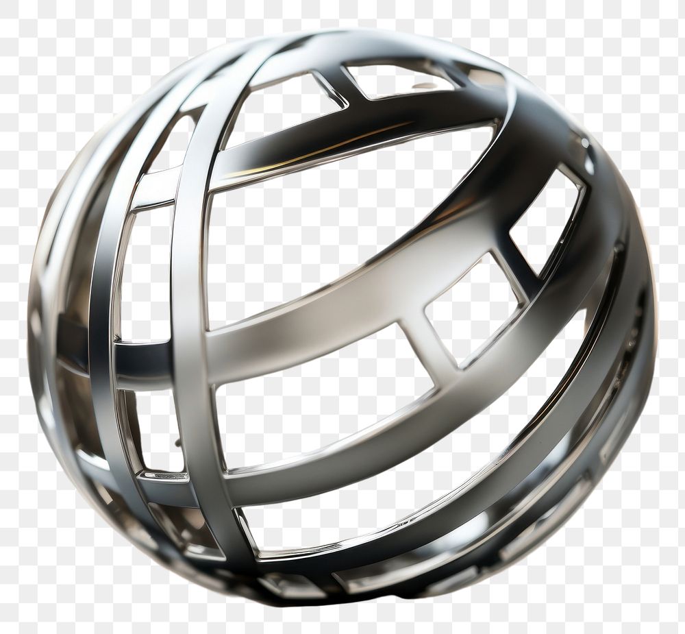 PNG Large sphere silver shiny accessories. AI generated Image by rawpixel.