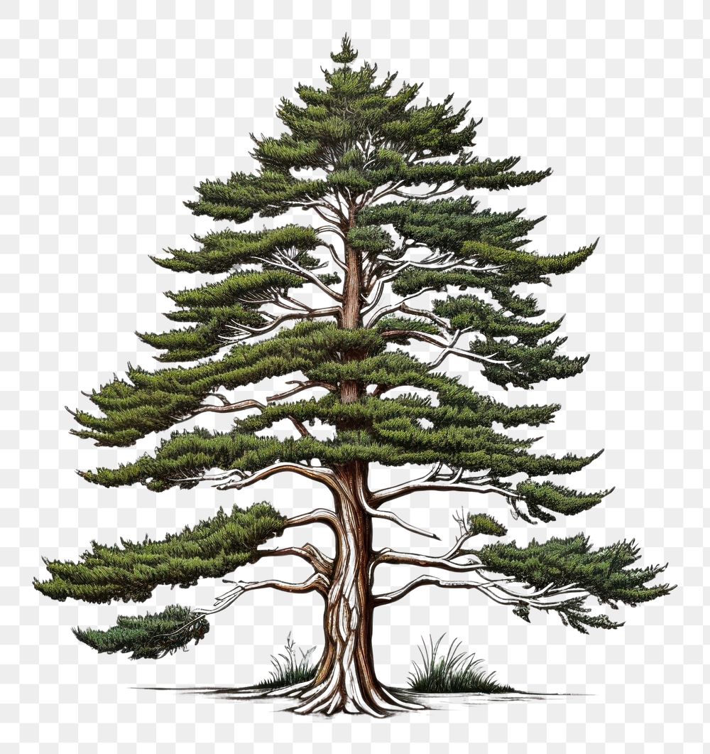 PNG Cedar tree plant pine fir. AI generated Image by rawpixel.