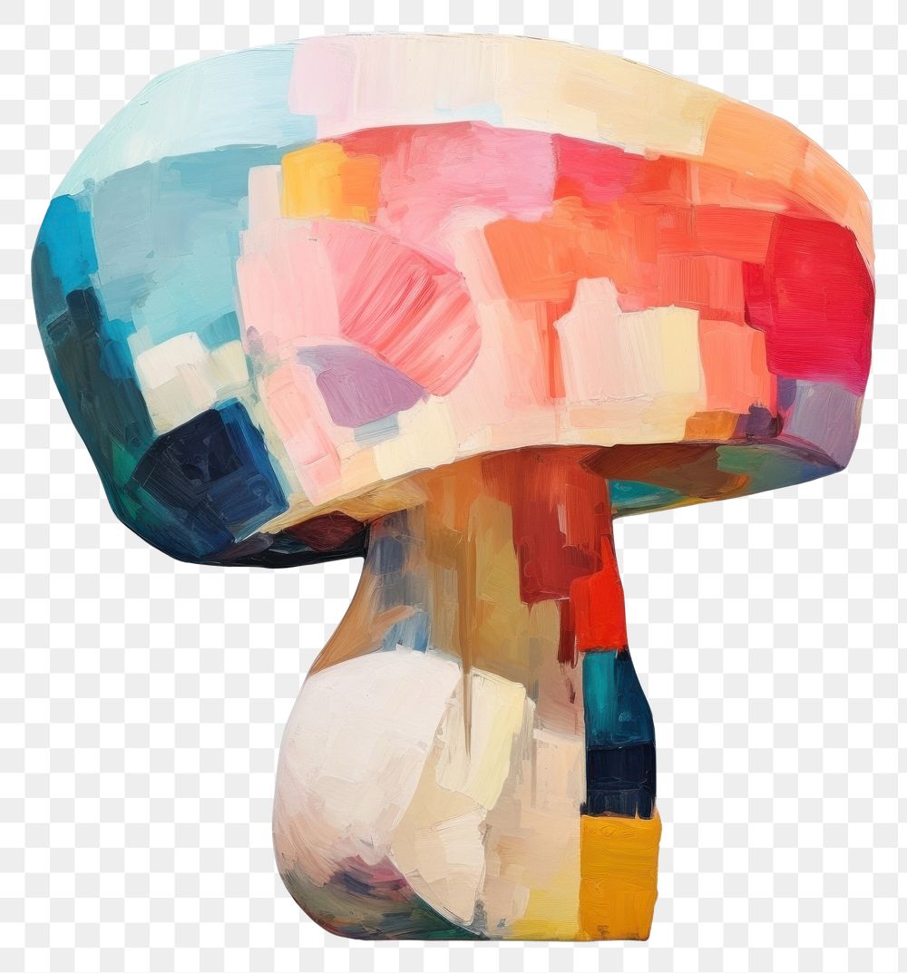 PNG  Mushroom painting art white background. AI generated Image by rawpixel.
