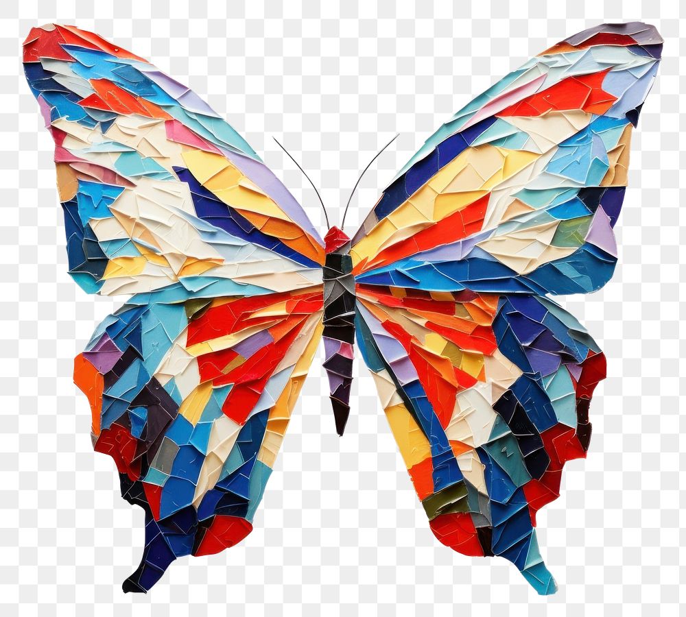 PNG  Butterfly art white background creativity. AI generated Image by rawpixel.