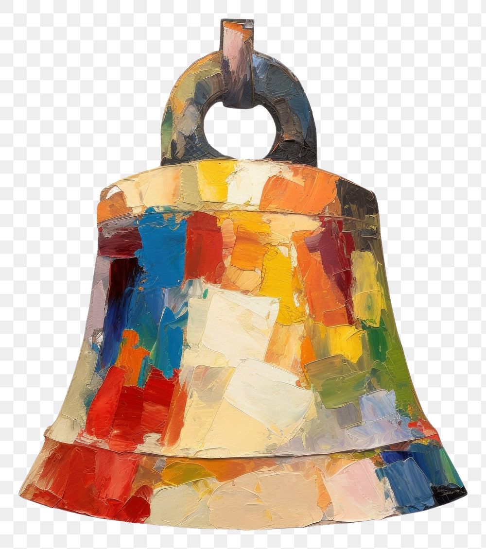 PNG  Bell shape white background hanging. AI generated Image by rawpixel.