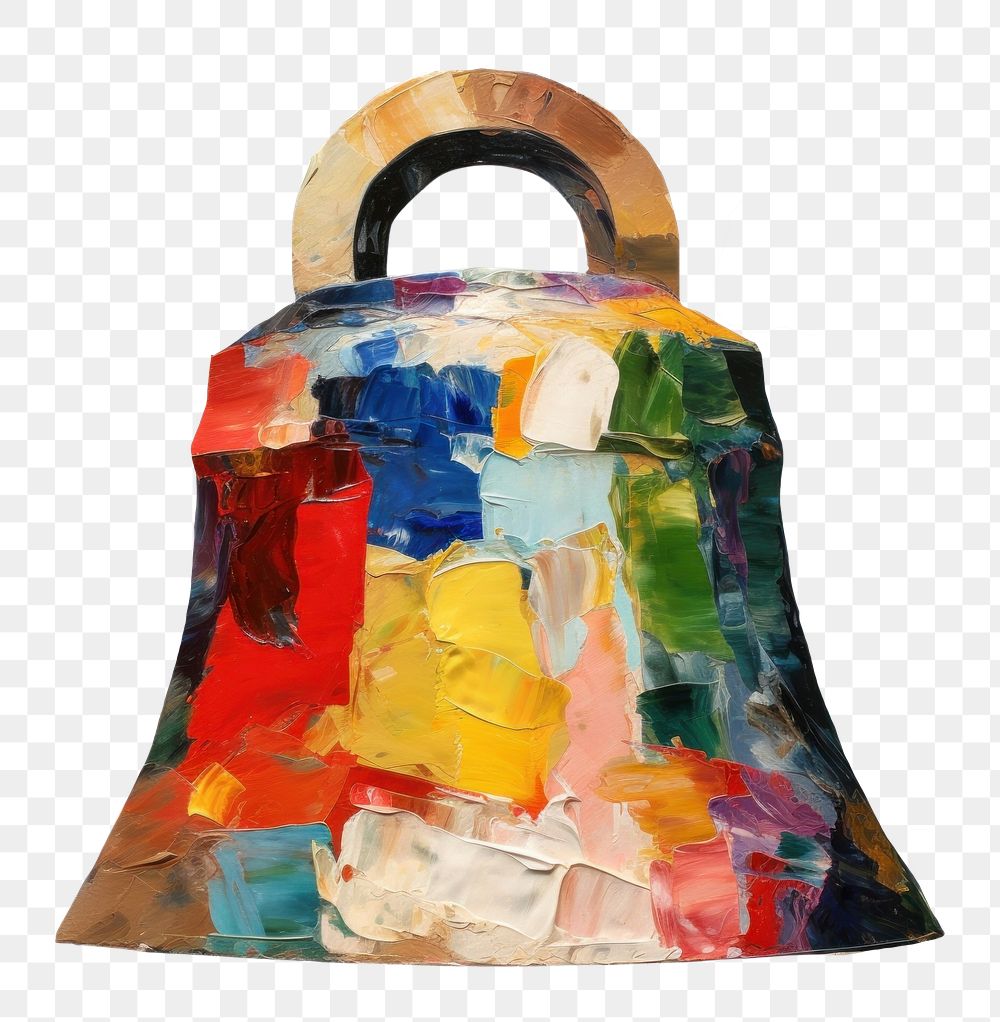 PNG  Bell painting lock white background. AI generated Image by rawpixel.