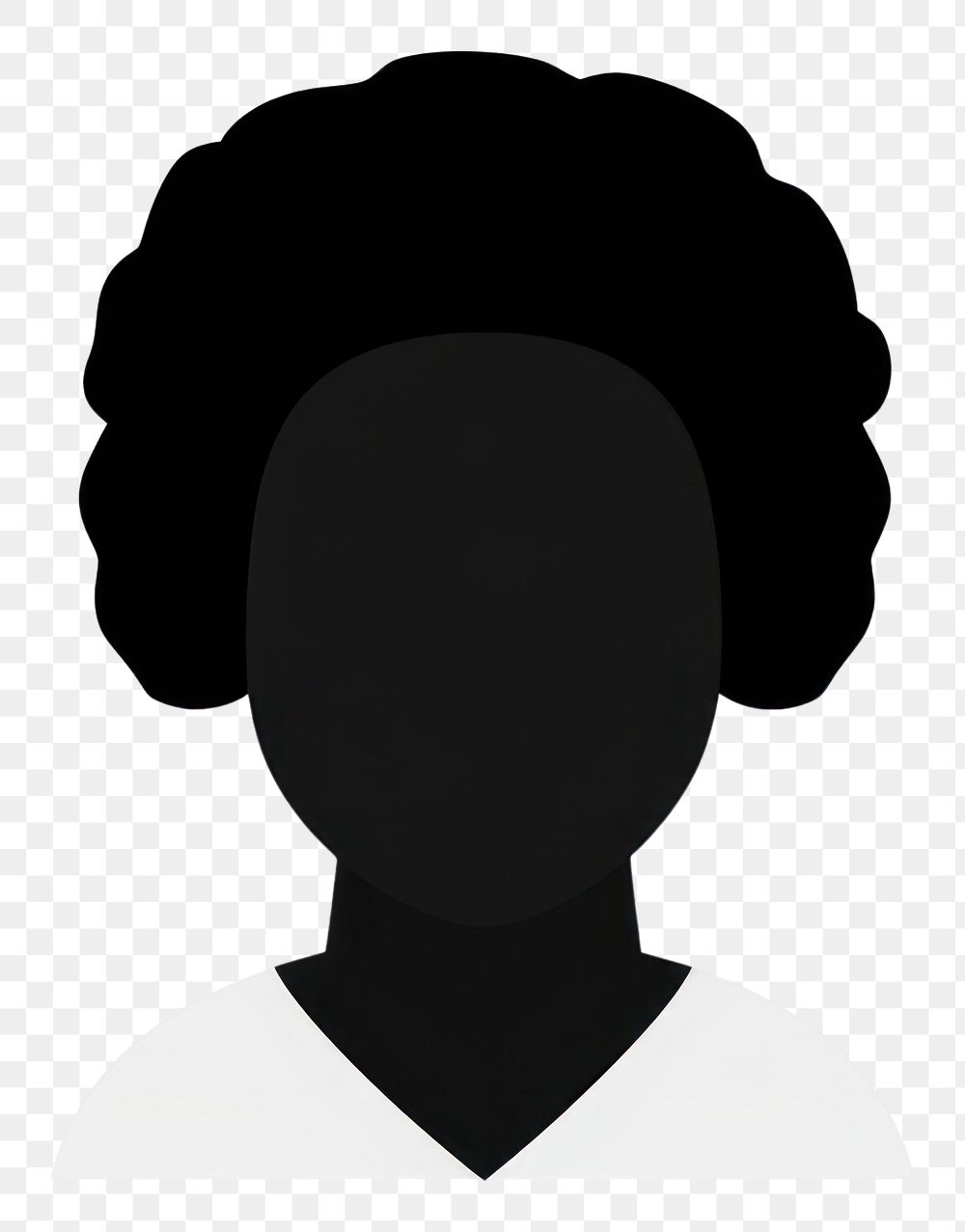 PNG  People silhouette monochrome hairstyle. AI generated Image by rawpixel.