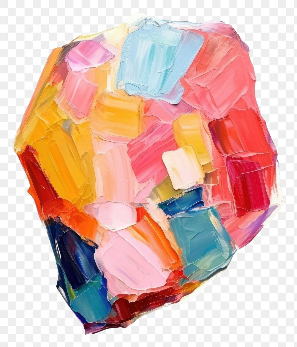 PNG  Candy painting art white background. AI generated Image by rawpixel.