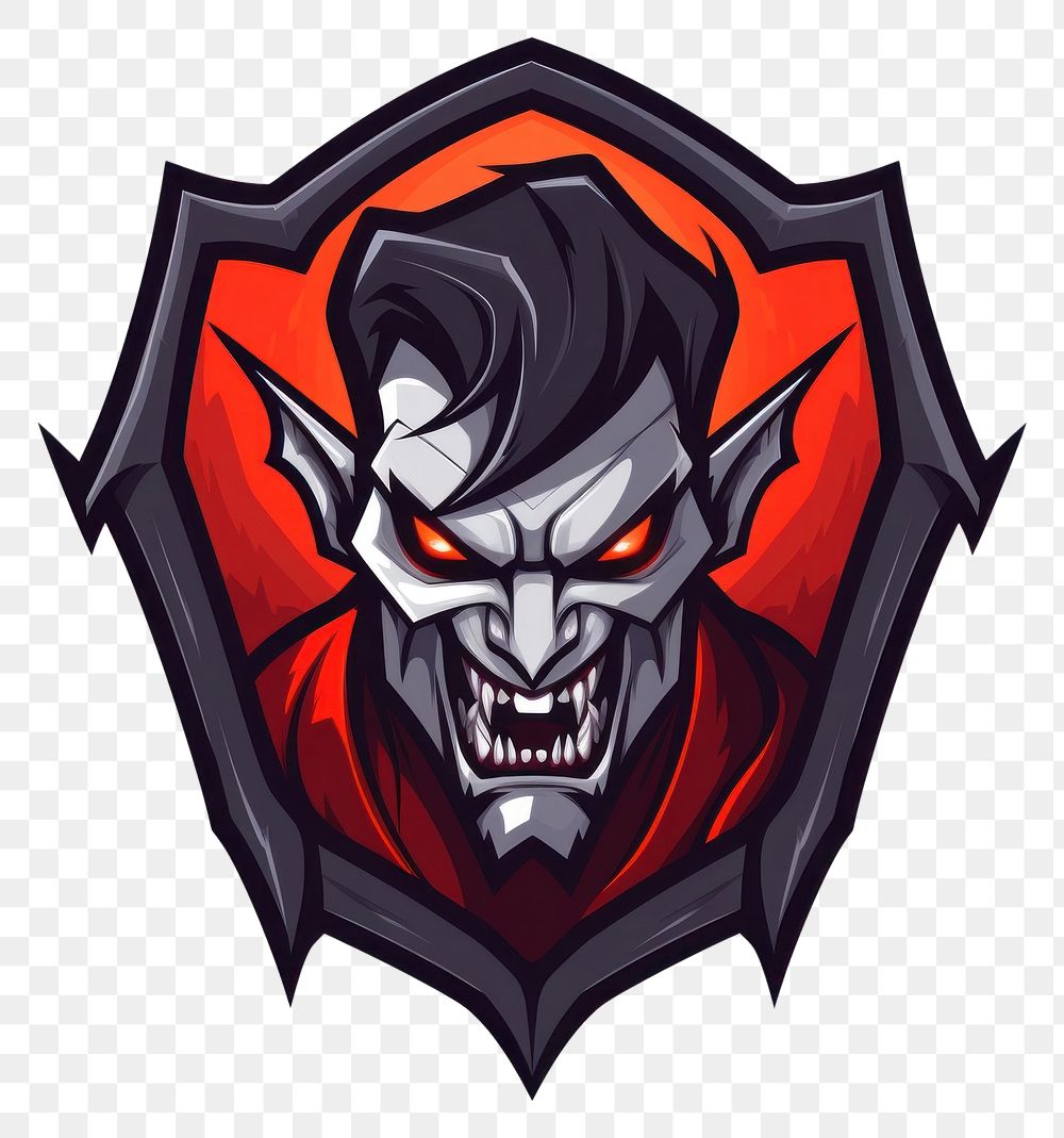 PNG Vampire logo creativity clothing. AI generated Image by rawpixel.