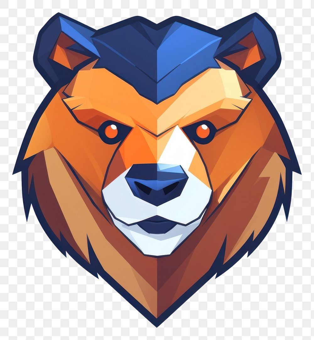 PNG Bear logo mammal animal. AI generated Image by rawpixel.