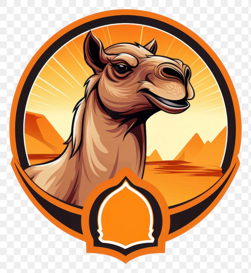 PNG Camel logo animal mammal. AI generated Image by rawpixel.