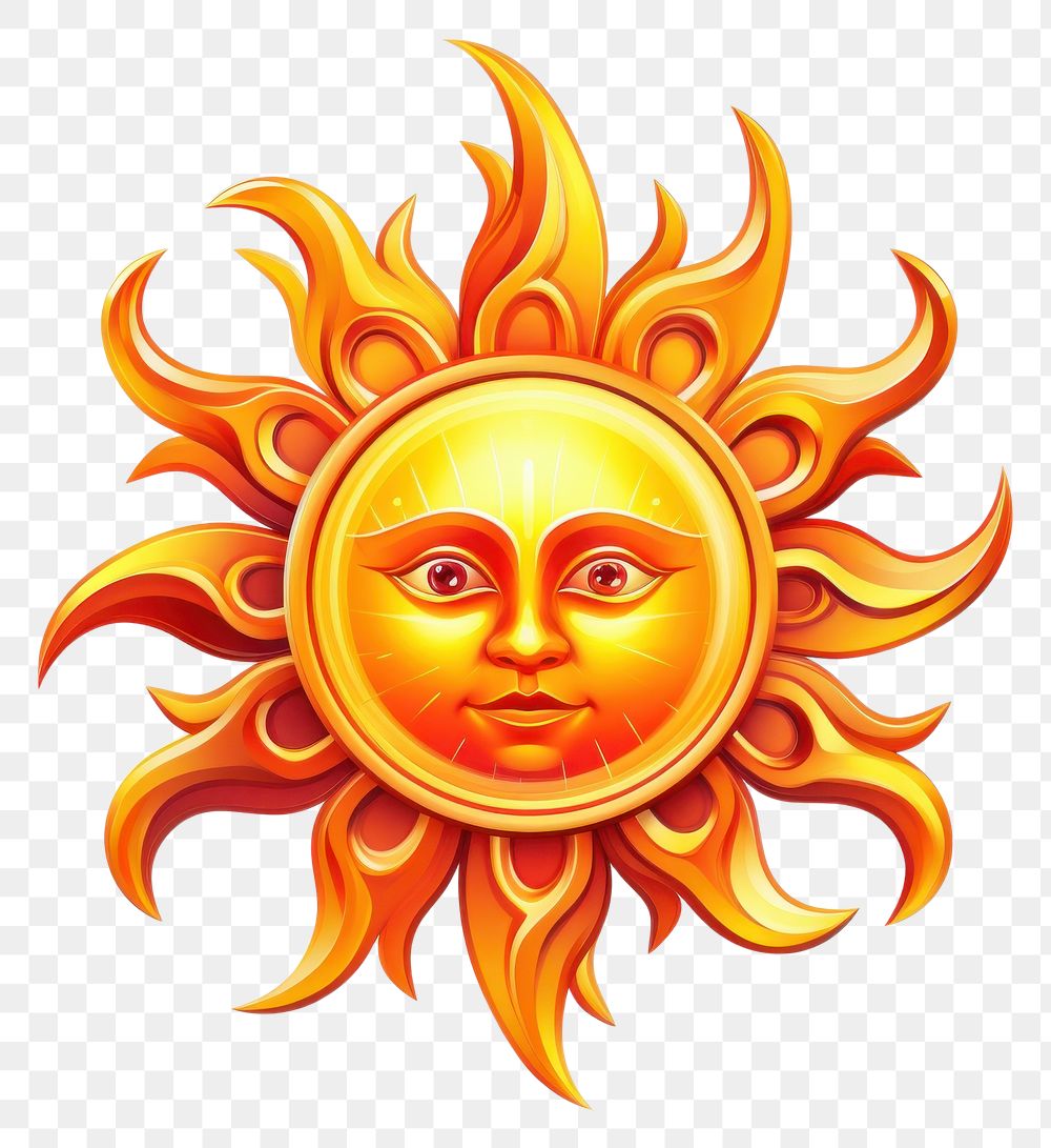 PNG Sun logo white background creativity. AI generated Image by rawpixel.
