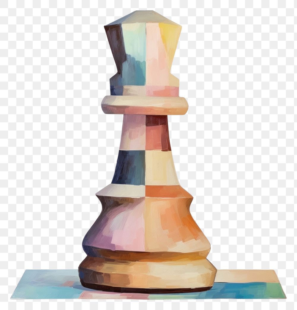 PNG  Chess piece white background chessboard creativity. AI generated Image by rawpixel.