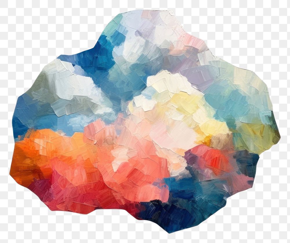 PNG  Cloud backgrounds painting shape. AI generated Image by rawpixel.