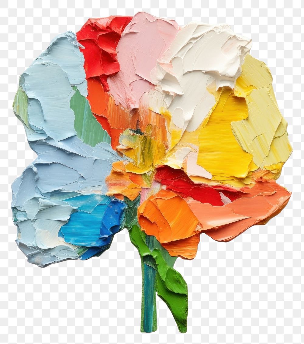 PNG  Flower art white background creativity. AI generated Image by rawpixel.