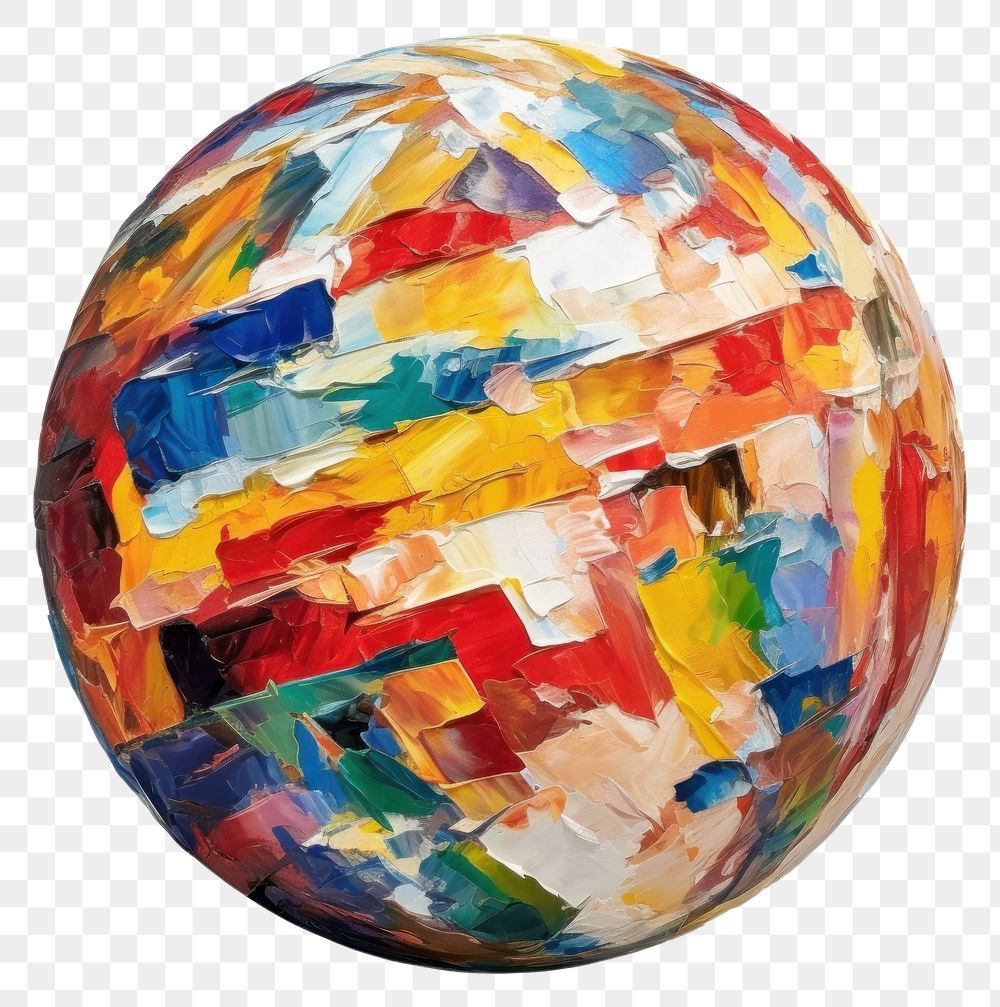 PNG  Globe painting backgrounds sphere. AI generated Image by rawpixel.