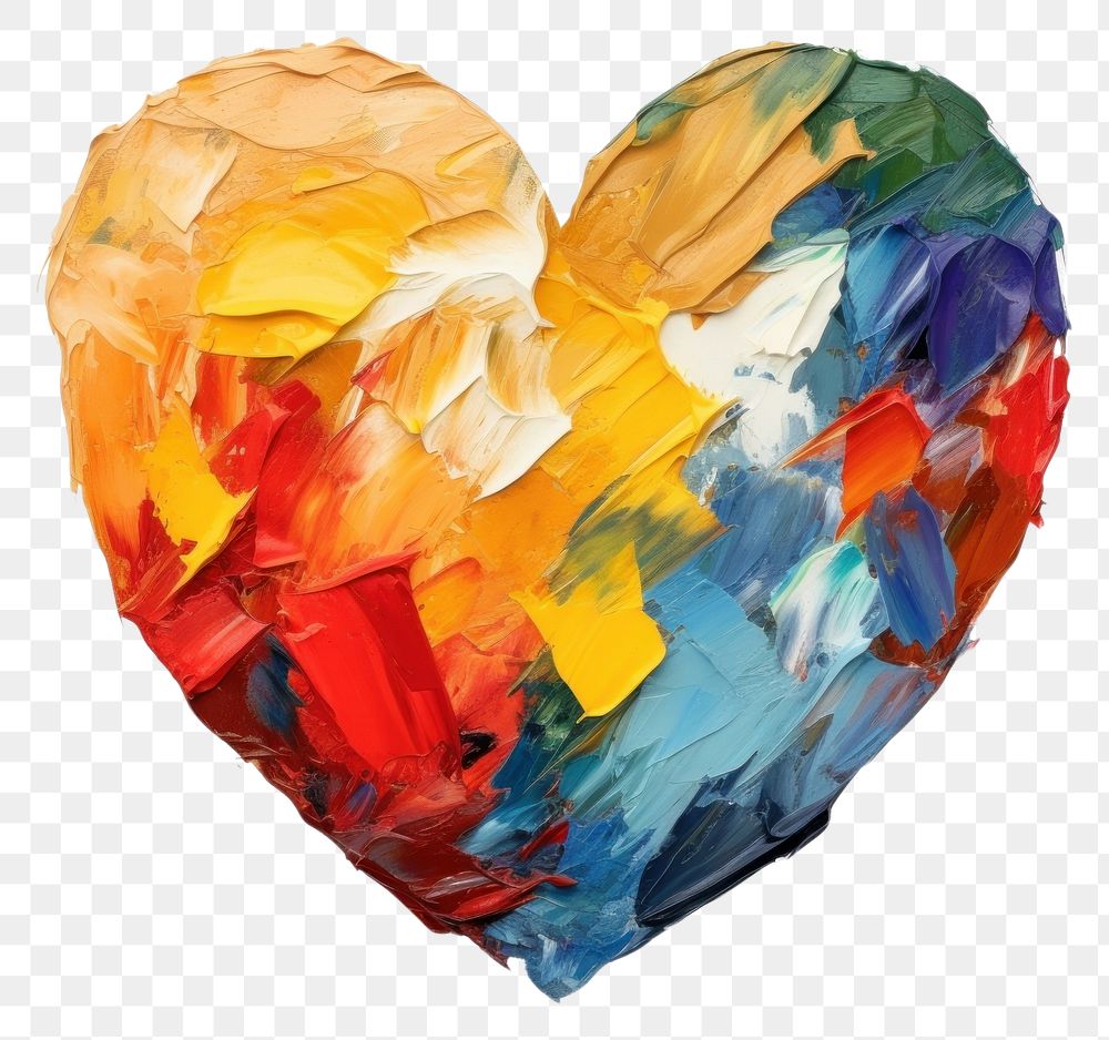 PNG  Heart painting white background transportation. AI generated Image by rawpixel.