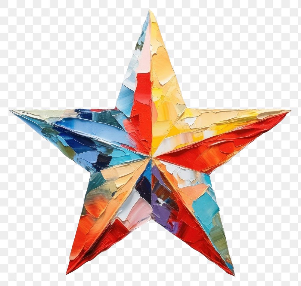 PNG  Star origami symbol shape. AI generated Image by rawpixel.