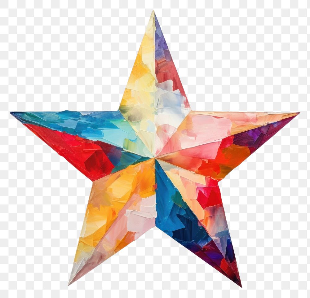PNG  Star painting symbol shape. AI generated Image by rawpixel.