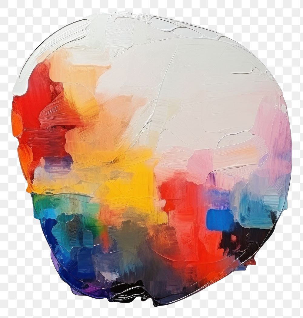 PNG  Speech bubble painting palette shape. AI generated Image by rawpixel.