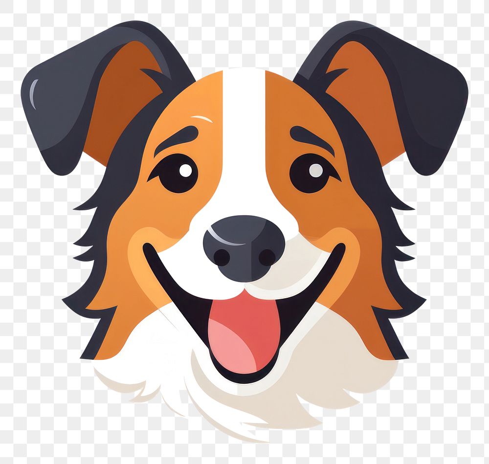 PNG Smile dog head animal mammal pet. AI generated Image by rawpixel.