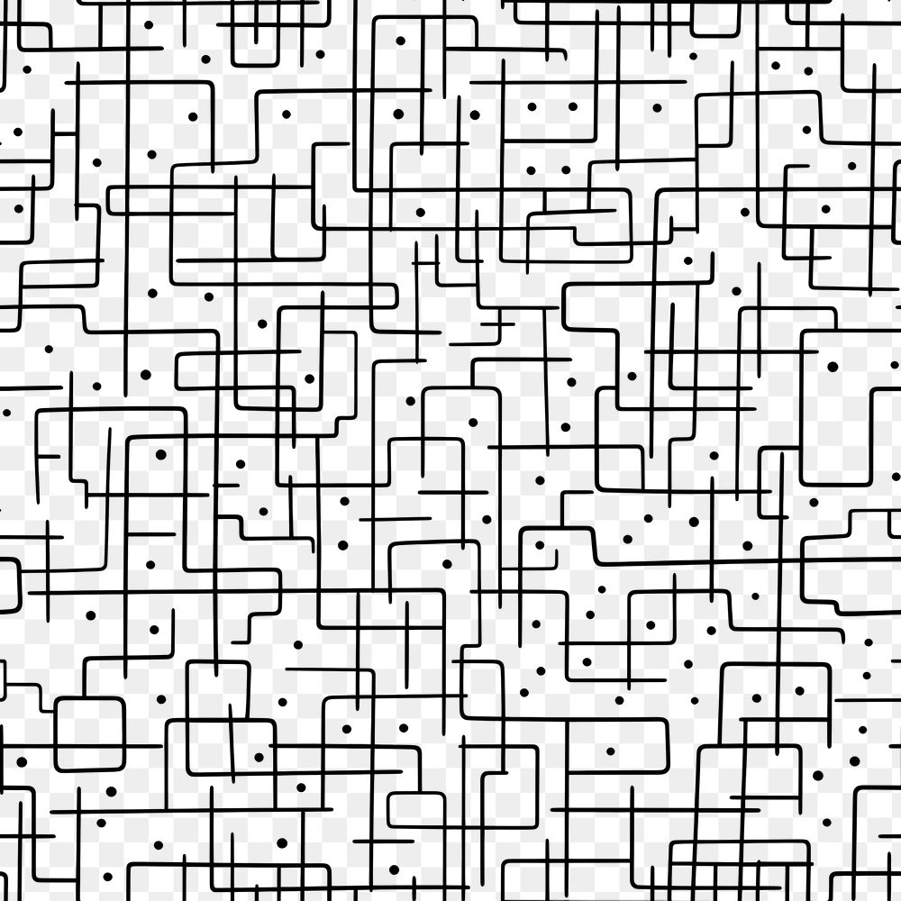 PNG Doodle grid pattern backgrounds technology repetition. AI generated Image by rawpixel.