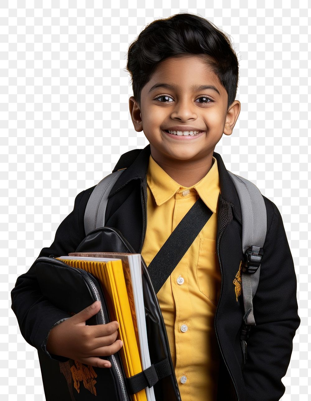 PNG Young indian boy student portrait standing