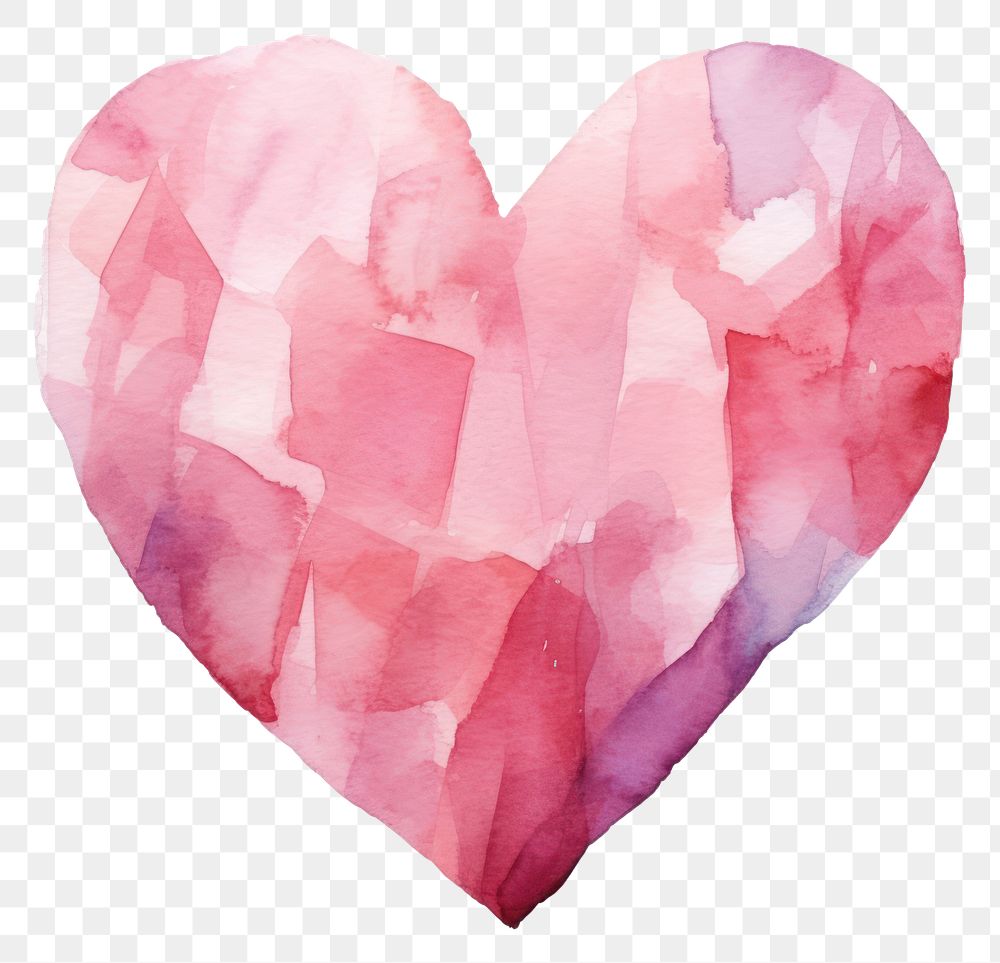 PNG Heart paper petal pink. AI generated Image by rawpixel.
