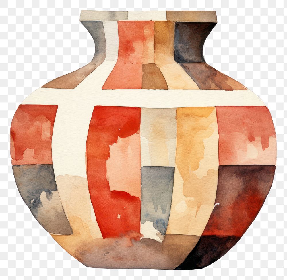 PNG Pot pottery vase urn. AI generated Image by rawpixel.