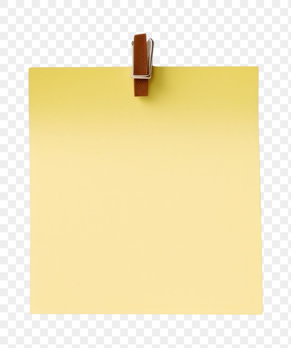PNG Sticky note paper white background yellow