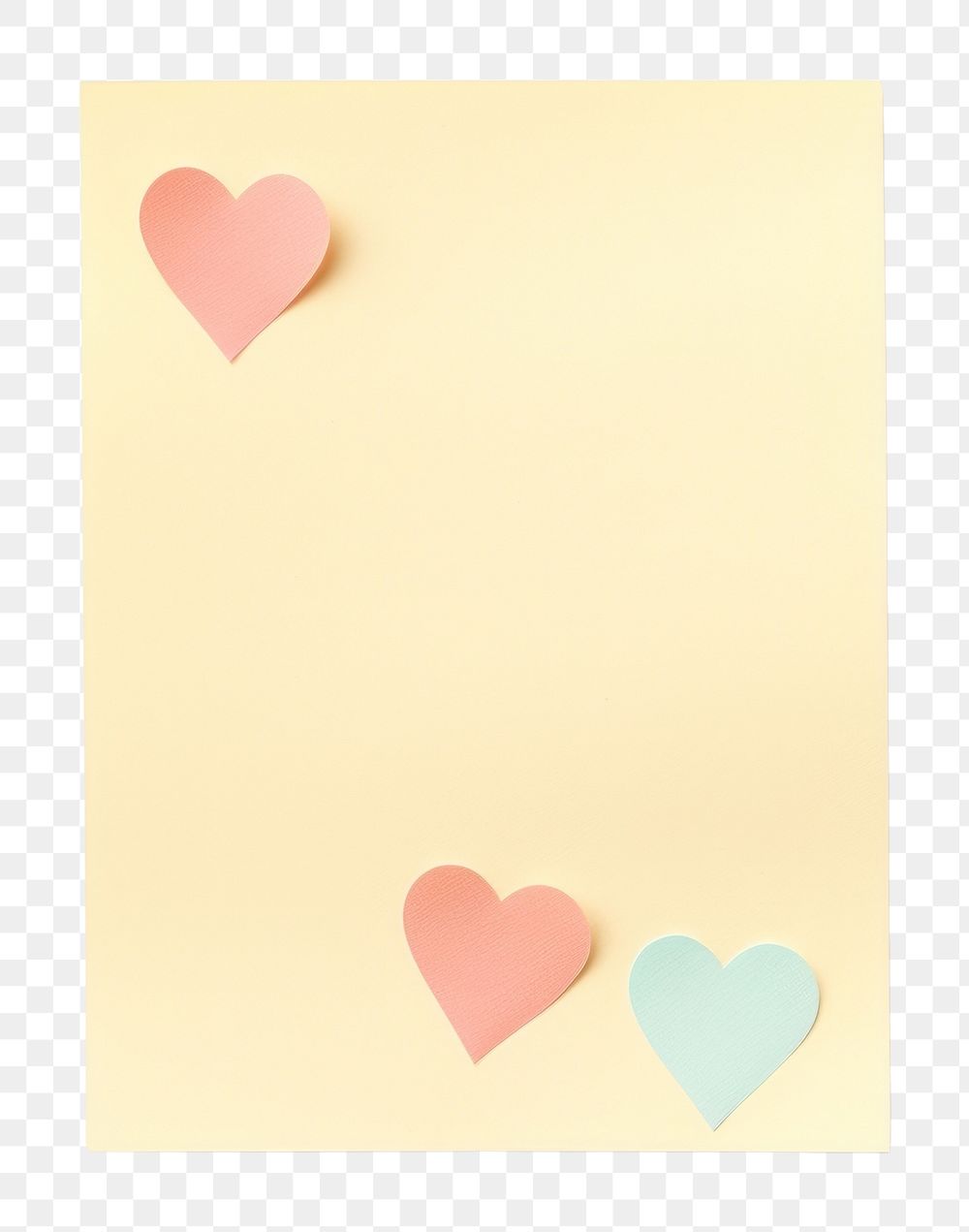 PNG Portrait sticky note pattern heart paper. AI generated Image by rawpixel.