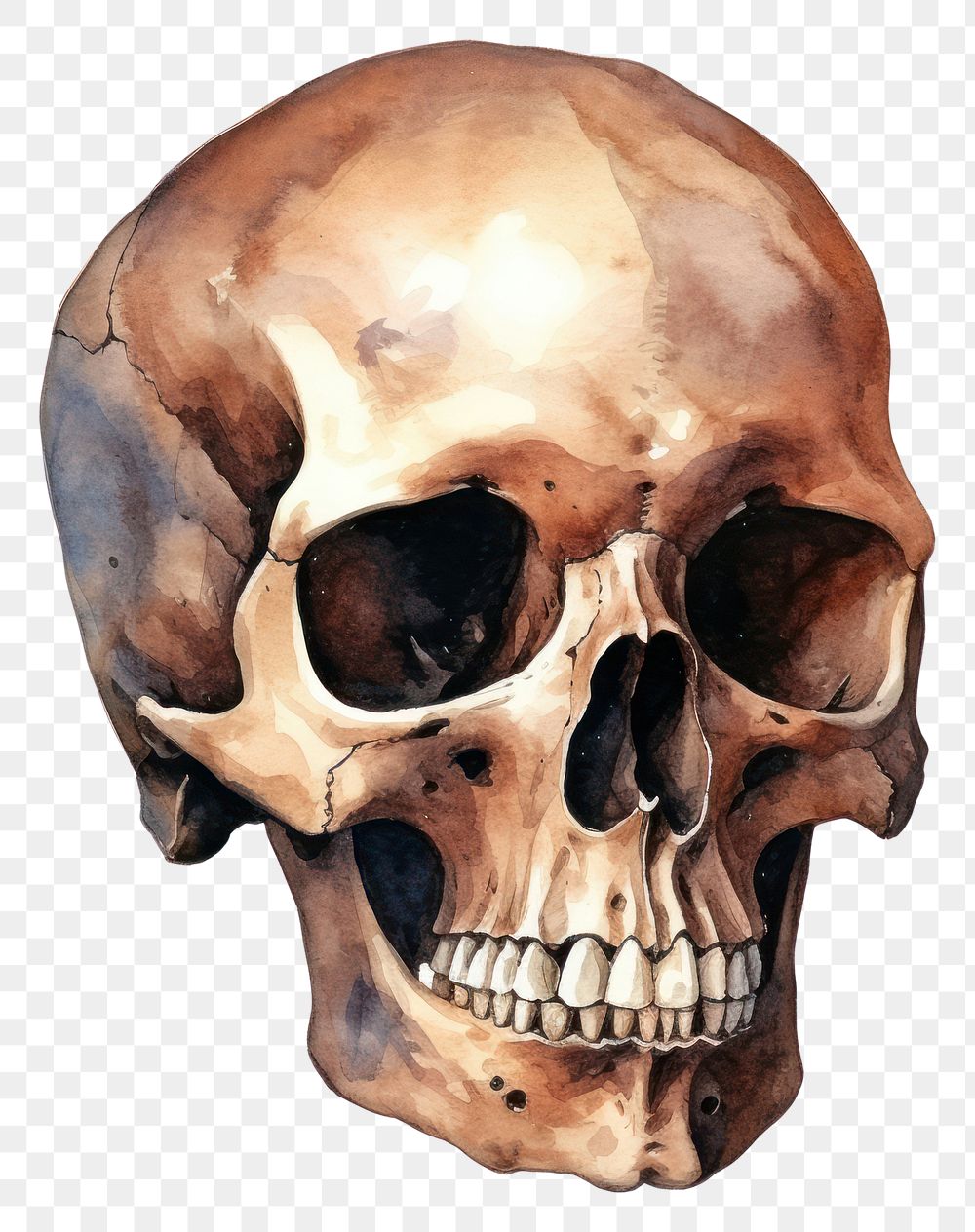 PNG Skull white background anthropology history. AI generated Image by rawpixel.