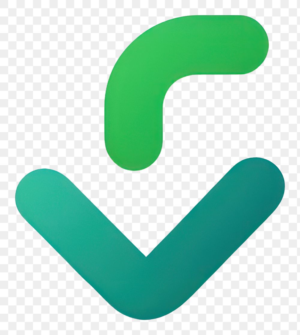 PNG Leave logo symbol green. AI generated Image by rawpixel.