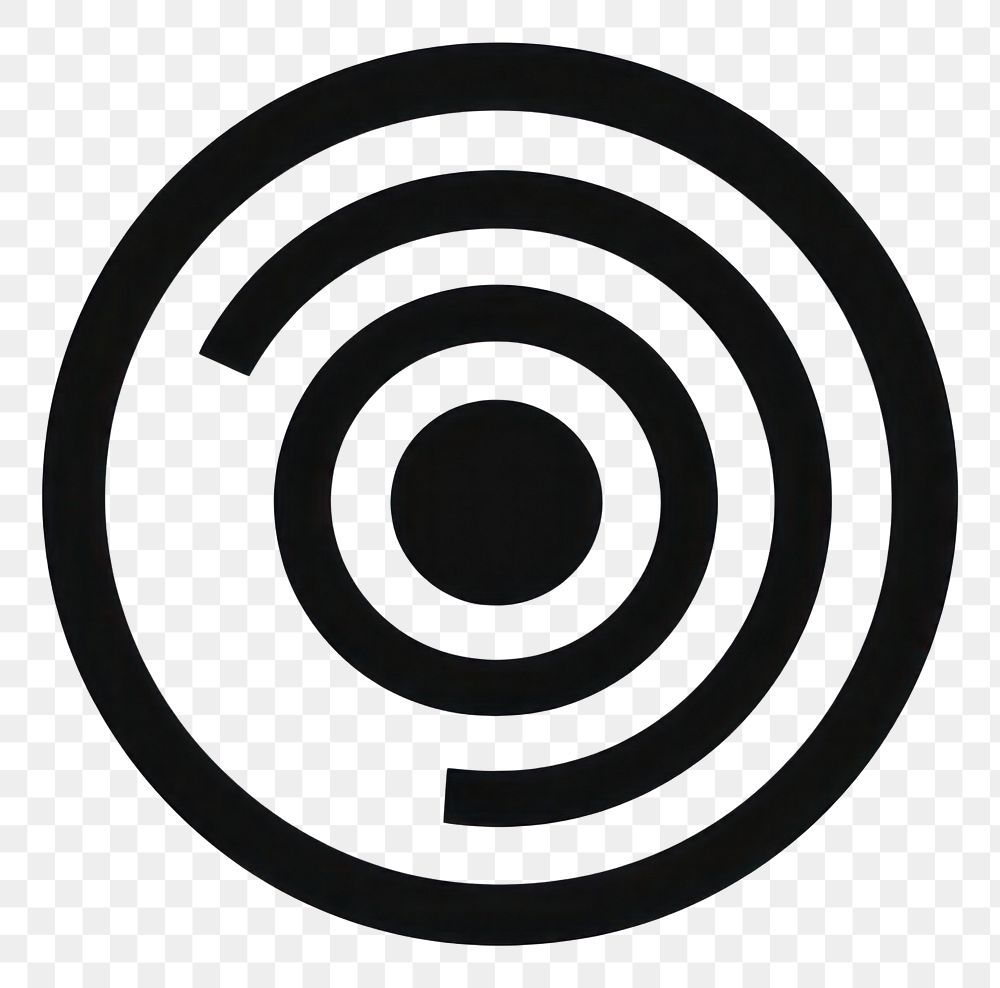 PNG Music rhythm circle spiral black. AI generated Image by rawpixel.