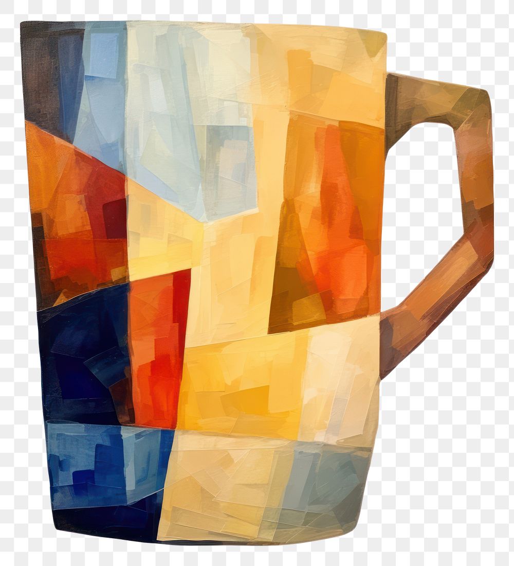 PNG Coffee cup glass paint drink. AI generated Image by rawpixel.