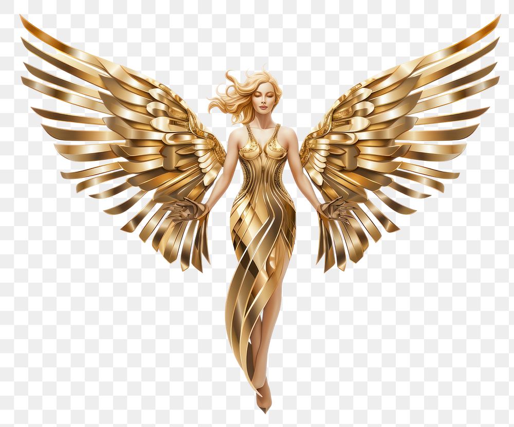 PNG Angel adult gold  