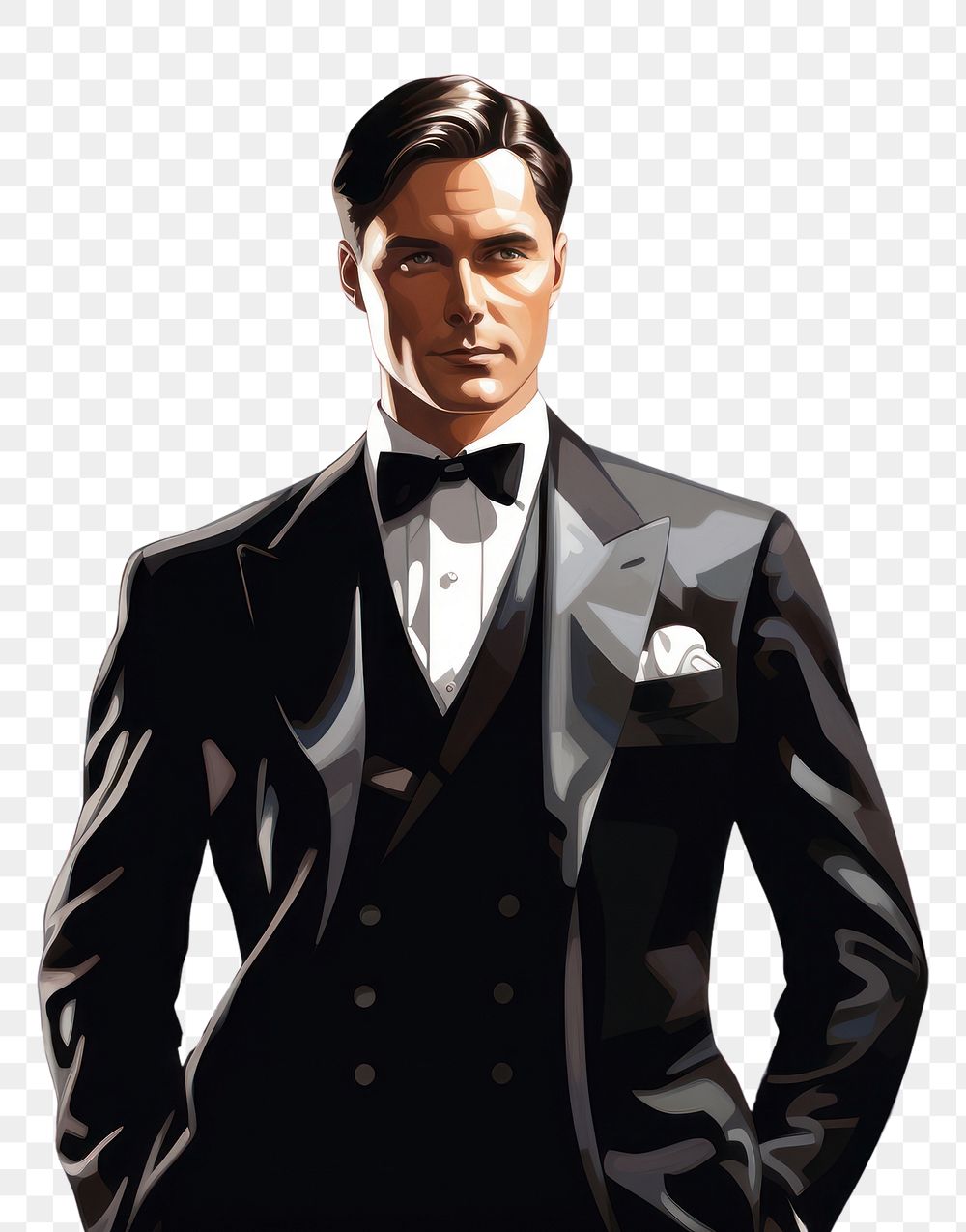 PNG Business man tuxedo adult accessories. AI generated Image by rawpixel.
