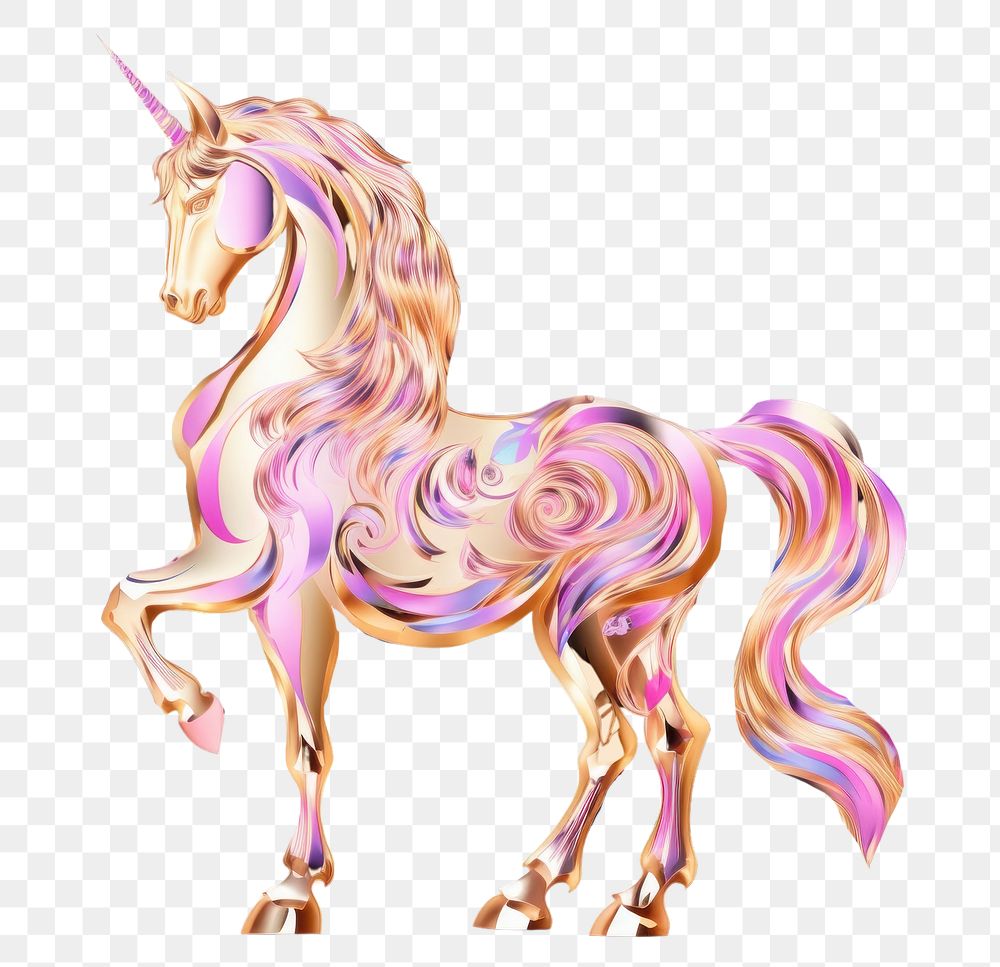 PNG Unicorn animal mammal purple. AI generated Image by rawpixel.
