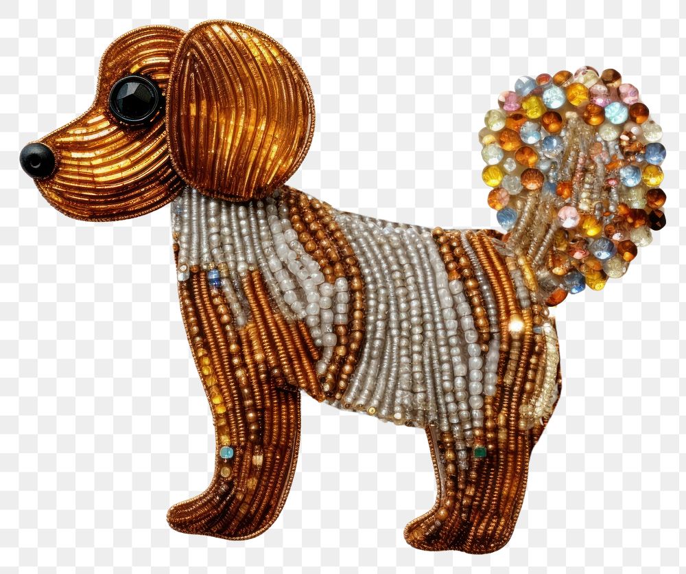 PNG Dog brooch jewelry bead. AI generated Image by rawpixel.