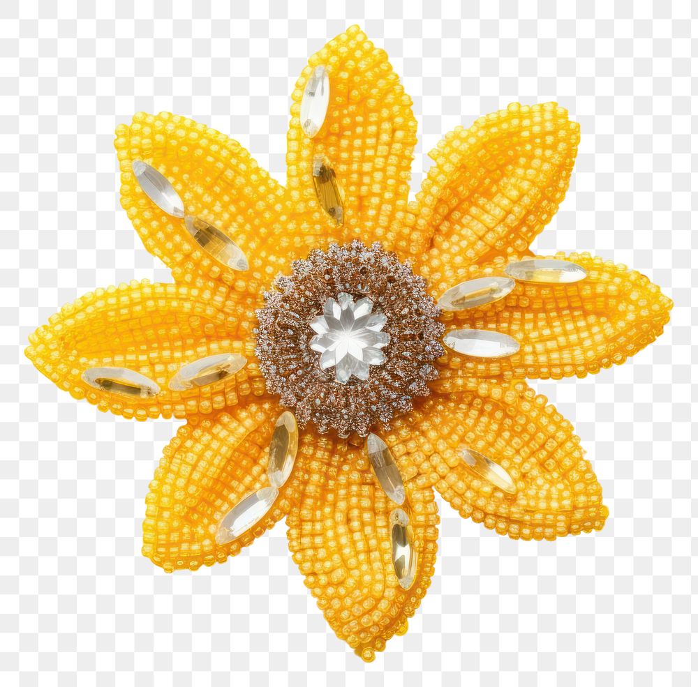 PNG Sunflower jewelry yellow brooch