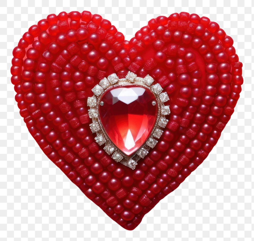 PNG Real heart gemstone jewelry bead. AI generated Image by rawpixel.