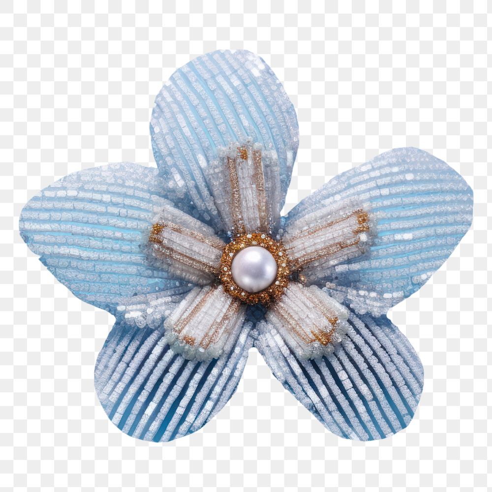 PNG Snow flex brooch jewelry blue. 