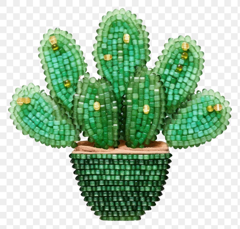 PNG Cactus in pot jewelry brooch plant. AI generated Image by rawpixel.
