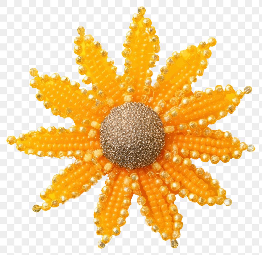 PNG Sun yellow brooch yellow background. AI generated Image by rawpixel.